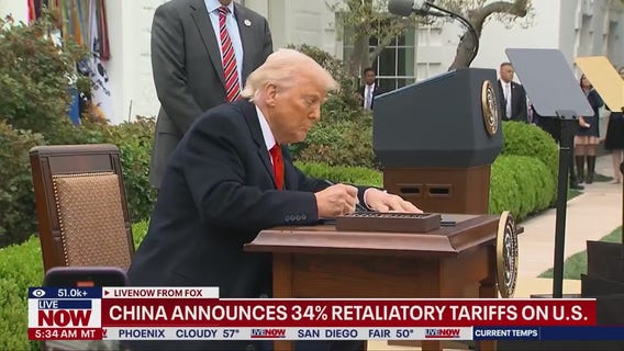 China retaliates against Trump by imposing 34% tariffs on all US imports